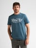 Petrol Industries T-Shirt aus Baumwolle mit Print anderson in Blau