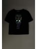 Coccodrillo T-Shirt mit kurzen Ärmeln in schwarz