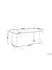 Beliani Esstisch TOLENTINO in Grau - (W) 90 x (H) 75 x (L) 180 cm
