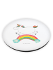 Mr. & Mrs. Panda Rund Magnet Einhorn Regenbogen ohne Spruch in Weiß