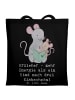 Mr. & Mrs. Panda Tragetasche Erzieher Energie mit Spruch in Schwarz