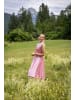 Berwin Dirndl mit ornamentalem Muster und Streifenschürze