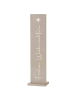 AltoBelli Deko Aufsteller FROHE WEIHNACHTEN Metall Taupe 20x77 cm