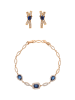 faina Women Jewelry Set in rose gold navy