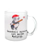 Mr. & Mrs. Panda Tee Tasse Panda Baseball spielen mit Spruch in Transparent