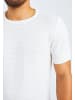 Leif Nelson Herren T-Shirt Feinstrick Rundhals LN-7665 in ecruweiß