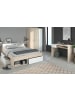 Parisot Jugendzimmer Set mit Kleiderschrank Stauraumbett 140 cm Schreibtisch