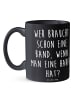 Mr. & Mrs. Panda Bedruckte Tasse Harfenzauber mit Spruch in Schwarz