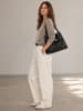 collezione alessandro Schultertasche " Milano " in schwarz