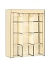 HOMCOM Stoffschrank-125L x 43B x 162,5H cm-Beige