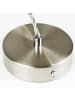 ZMH Pendelleuchte 1-flammige E27 in Nickel vintage H 130cm