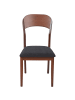 Beliani 2er-Set Esszimmerstuhl ALVIN in Braun/Schwarz
