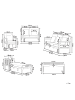 Beliani 5-tlg Lounge Set PATAJA in Braun/Grau/Beige
