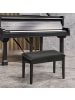 HOMCOM Klavierbank-75L x 35B x 49H cm-Schwarz