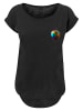 F4NT4STIC Long Cut T-Shirt Colorfood Collection - Rainbow Apple in schwarz