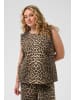 KAFFE curve Ärmellose Bluse KCjessa Regular fit in Black/Brown Leopard