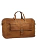 Cluty Reisetasche echt Leder in cognac