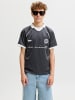 JACK & JONES Junior Poloshirt Jacquard Jcoeterna in asphalt
