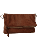 Cluty Abendtasche echt Leder in cognac