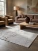KADIMA DESIGN Kurzflorteppich Abstrakt pflegeleicht Wohnzimmer Schlafzimmer Flur in Grau