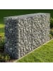 relaxdays Gabione in Silber - (B)100 x (H)80 x (T)30 cm
