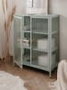 Furn.Design Kommode Metall mintgrün 80 cm, Vitrine mit stabilem Metallgestell
