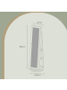 SONGMICS Schmuckschrank Berit in Vintagebraun - (B)55 x (H)161 x (T)55 cm