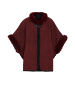 osha Damen Poncho in Weinrot