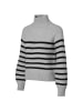 Mart Visser Caroline Tensen Danville Gestreifter Pullover Grau / Schwarz
