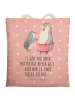 Mr. & Mrs. Panda Einkaufstasche Pinguin mit Kind mit Spruch in Rot Pastell