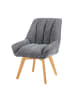 DUBI Möbel 2er-Set: Drehstuhl Mika-Oskar in Grau - (B)60 x (H)88 x  (T)68 cm