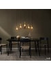 home24 Pendelleuchte MOME 5-flammig in Grau / Schwarz
