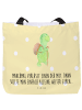 Mr. & Mrs. Panda Beutel Schildkröte Wanderer mit Spruch in Gelb Pastell