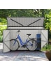 COSTWAY Mülltonnenbox für 2 x 120 L Mülltonnen in Grau