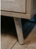 Furn.Design Schubladenkommode Eiche Sonoma, Bast-Dekor 80 cm, Kommode skandinavisch