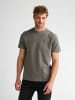 Petrol Industries Strukturiertes T-Shirt aus Baumwolle yates in Grün
