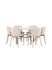 ebuy24 Essgruppe Copenhagen (7-teilig) Whitewash 140 x 140 cm