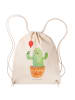 Mr. & Mrs. Panda Rucksack-Beutel Kaktus Luftballon ohne Spruch in Creme
