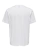 Only&Sons T-Shirt 2er-Set Rundhals Kurzarm in Weiß-Beige