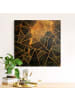 WALLART Leinwandbild Gold - Onyx mit Gold in Schwarz