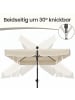 SONGMICS Sonnenschirm Sheld in Beige - (D)200 x (H)215 cm