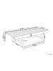Beliani Couchtisch GIAVENO in Braun - (W) 79 x (H) 38 x (L) 145 cm