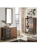 Furn.Design Badspiegel Eiche Stirling, Matera grau, Badmöbel Wandspiegel 54 x 108 cm