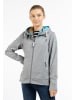 Schmuddelwedda Damen Funktionsjacke in Grau Melange Dunkelaqua-280