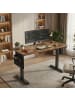 SONGMICS Schreibtisch Balok in Braun - (B)80 x (H)(72-120) x (T)180 cm