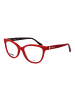 Love Moschino Damen Optische Fassungen Katzenauge Rot