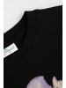 Coccodrillo Baumwoll-T-Shirt mit kurzen Ärmeln in schwarz