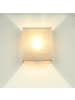 Licht-Erlebnisse Wandlampe (B)21 x (H)24 cm in Helles Grau