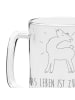 Mr. & Mrs. Panda Gravur Bierkrug Lama Stolz mit Spruch in Transparent
