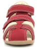 Kickers Halbschuhe in Rot/Beige